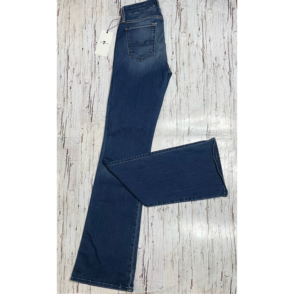 (24) 7 for all mankind (b)air denim form fitted kimmie bootcut jeans